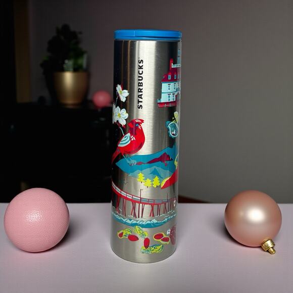 Starbucks Virginia Discovery Series Tumbler 16oz Insulated Stainless Steel EUC - Picture 4 of 8